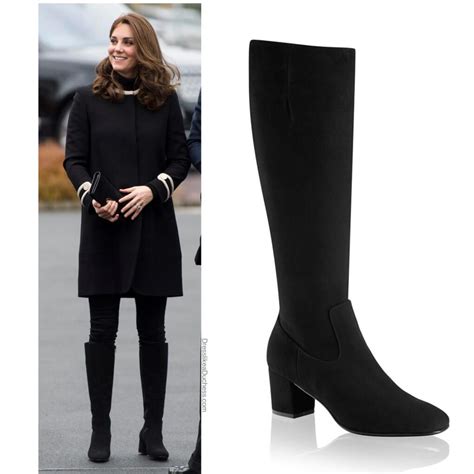 kate middleton replica black suede boots ll bean|kate middleton knee high shoes.